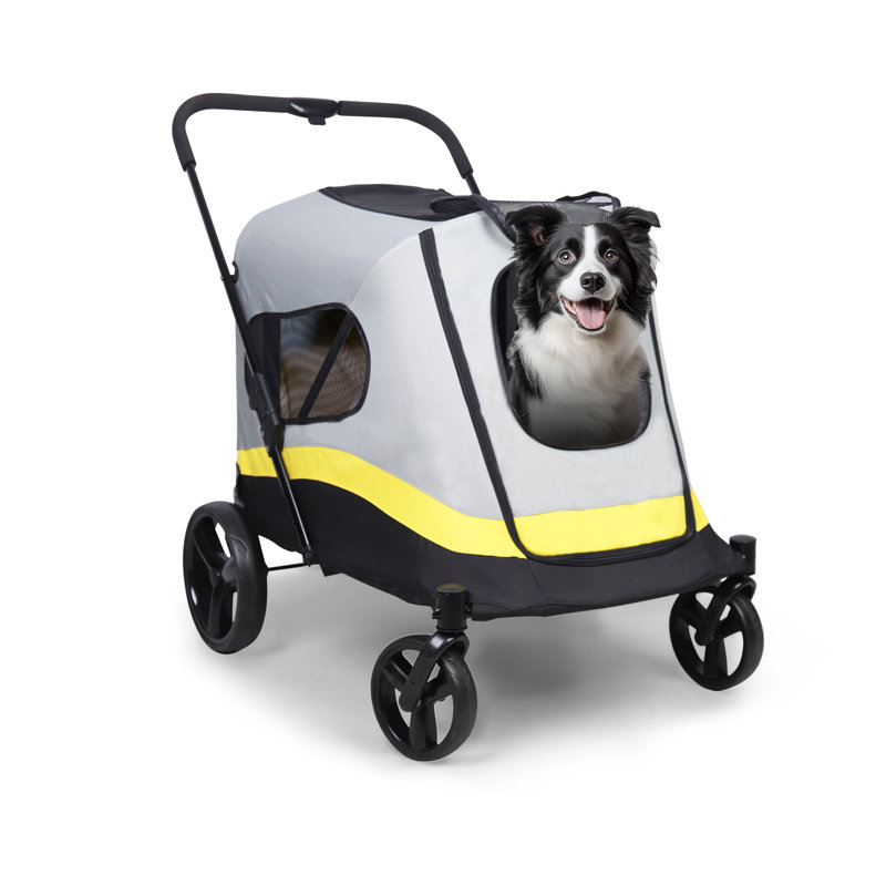 BingoPaw Spacious Large Portable Pet Travel Stroller Foldable Cat Dog Pushchair Trolley Wayfair